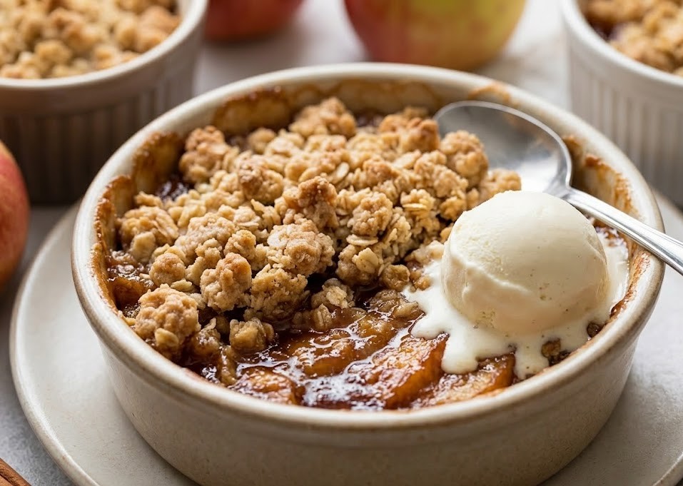 Crumble aux pommes Gala